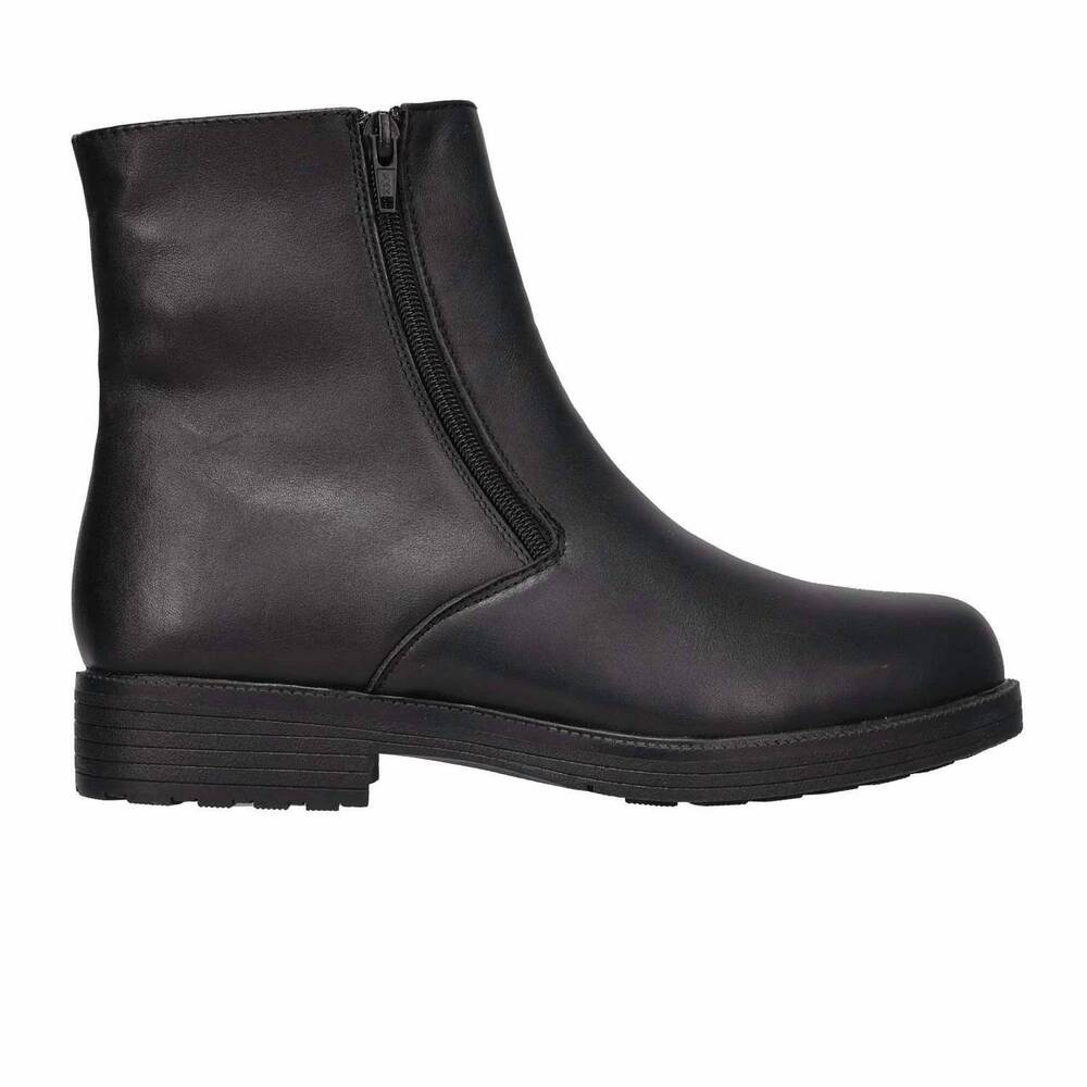 NEW PROPET men's troy twin zipper leather boot in black